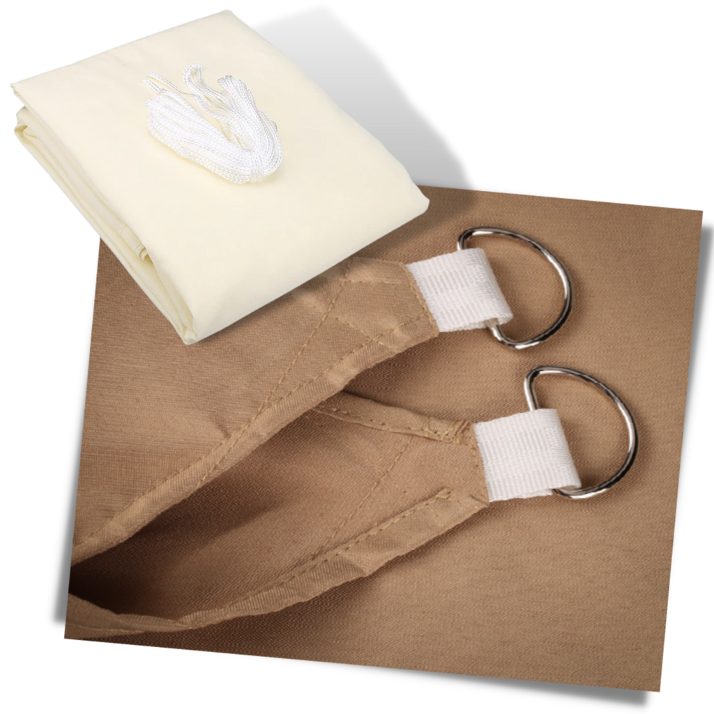 Voile d'ombrage triangulaire résistante à l'eau