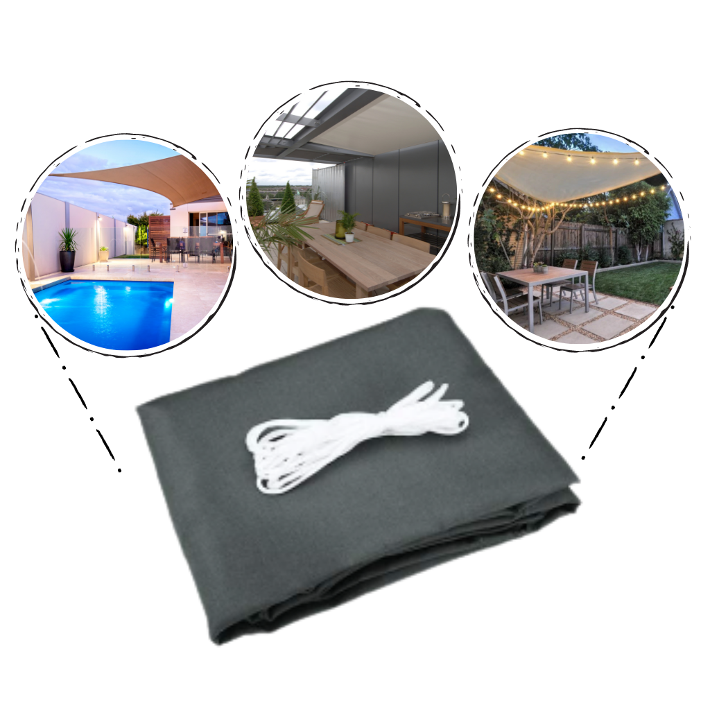 Voile d'ombrage triangulaire résistante à l'eau