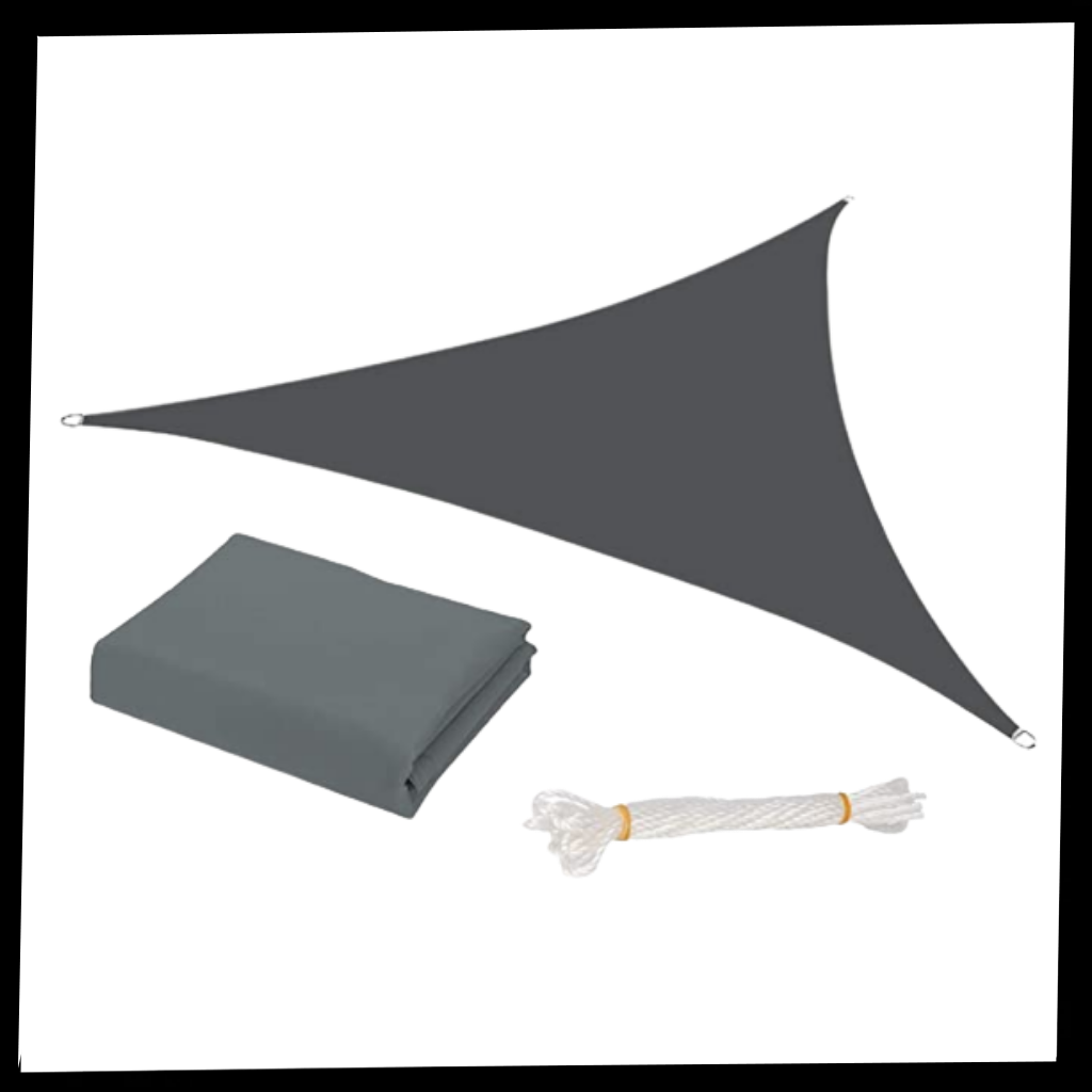 Voile d'ombrage triangulaire résistante à l'eau