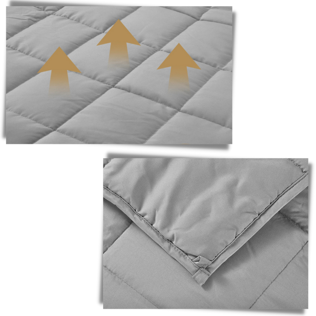 Couverture lestée pour thérapie par pression profonde