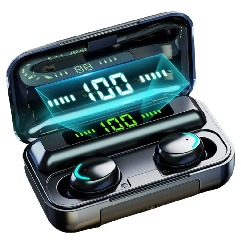 Écouteurs Bluetooth avec boîtier de chargement