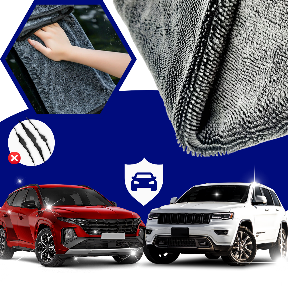 Serviette microfibre absorbante pour vitres