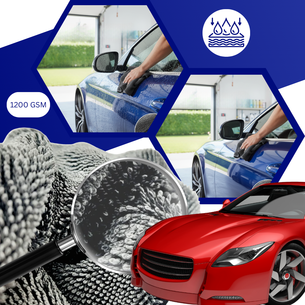 Serviette microfibre absorbante pour vitres