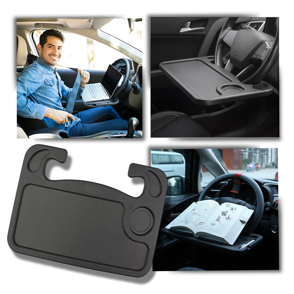 Table d'appoint de volant de voiture