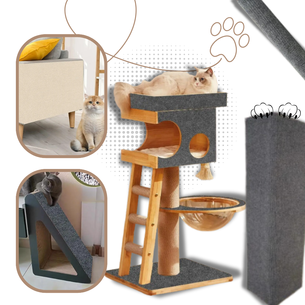 Griffoir mural adhésif pour chat