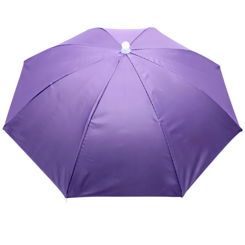 Chapeau parapluie ajustable mains libres