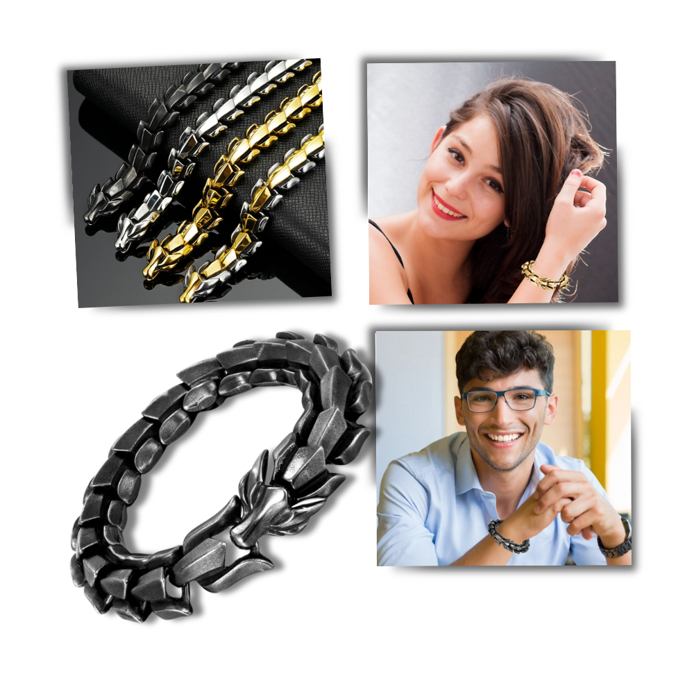 Bracelet réglable en forme de dragon de Midgard