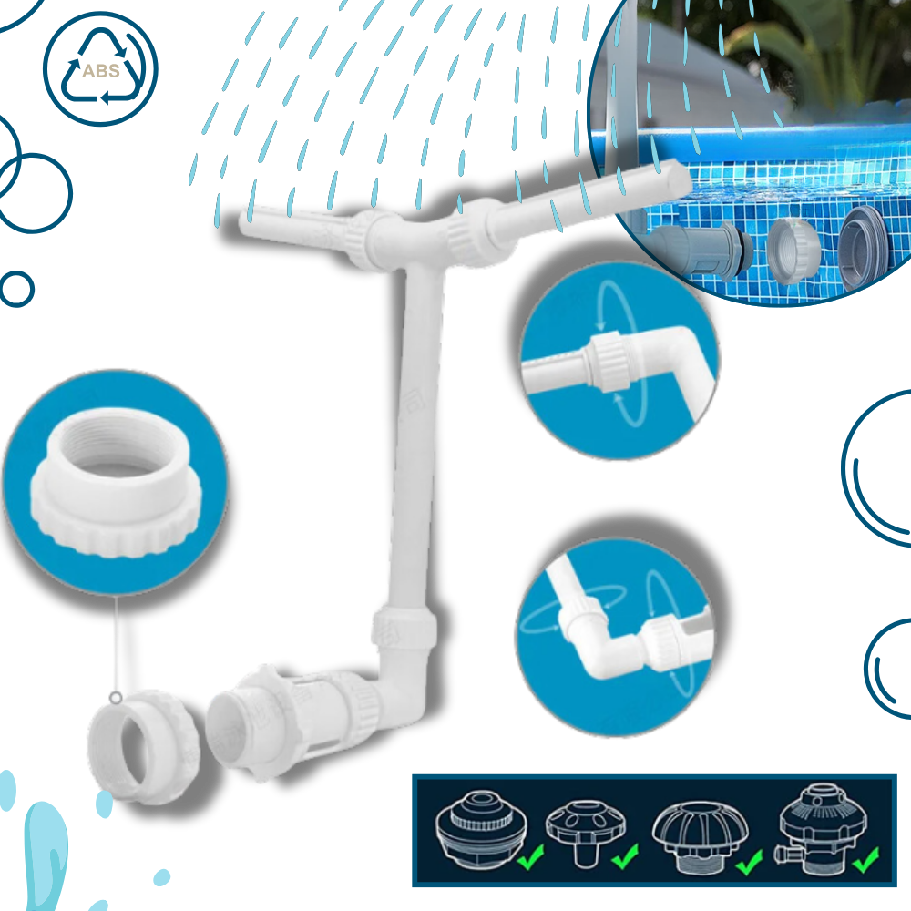 Fontaine et cascade de piscine