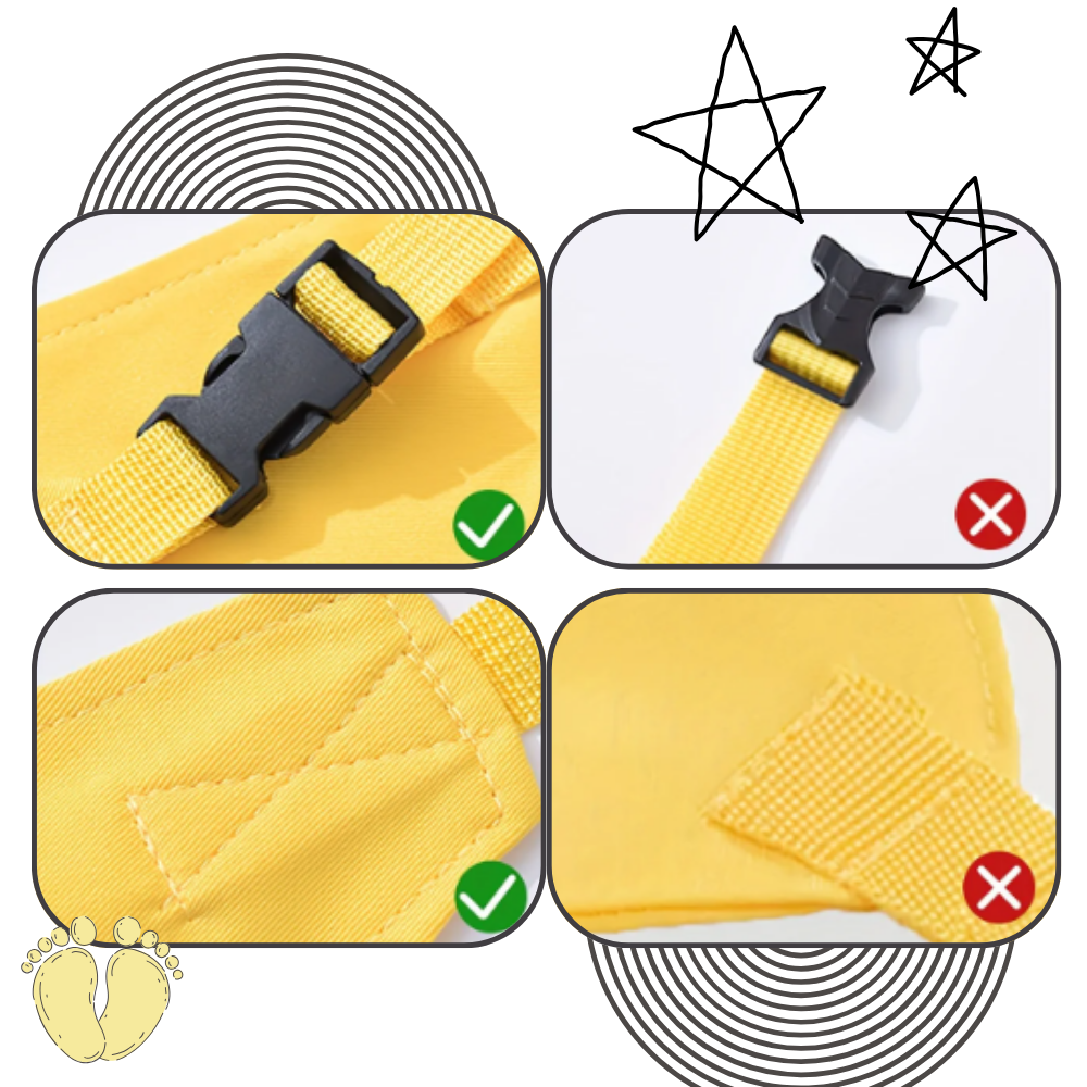 Harnais réglable pour chaise haute