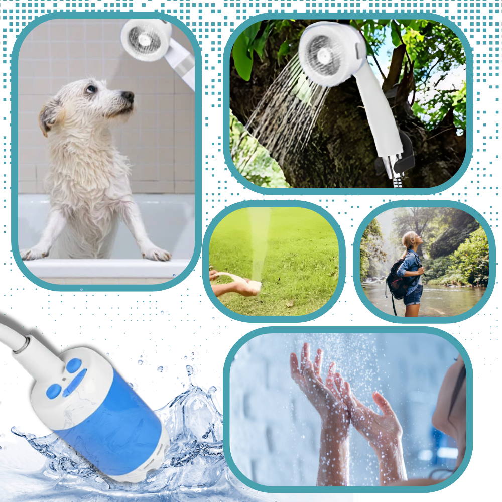 Douche d'extérieur portable et réglable