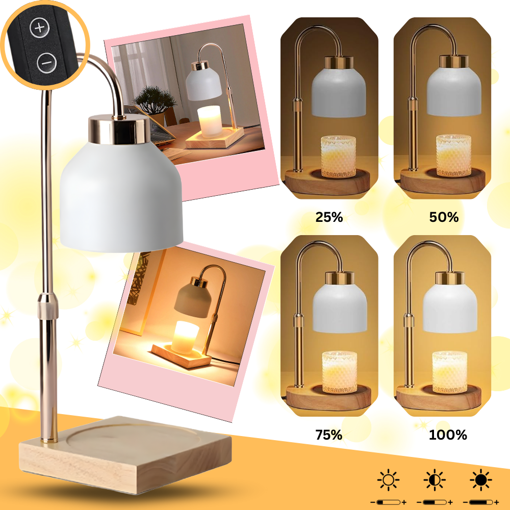Lampe chauffe-bougie design