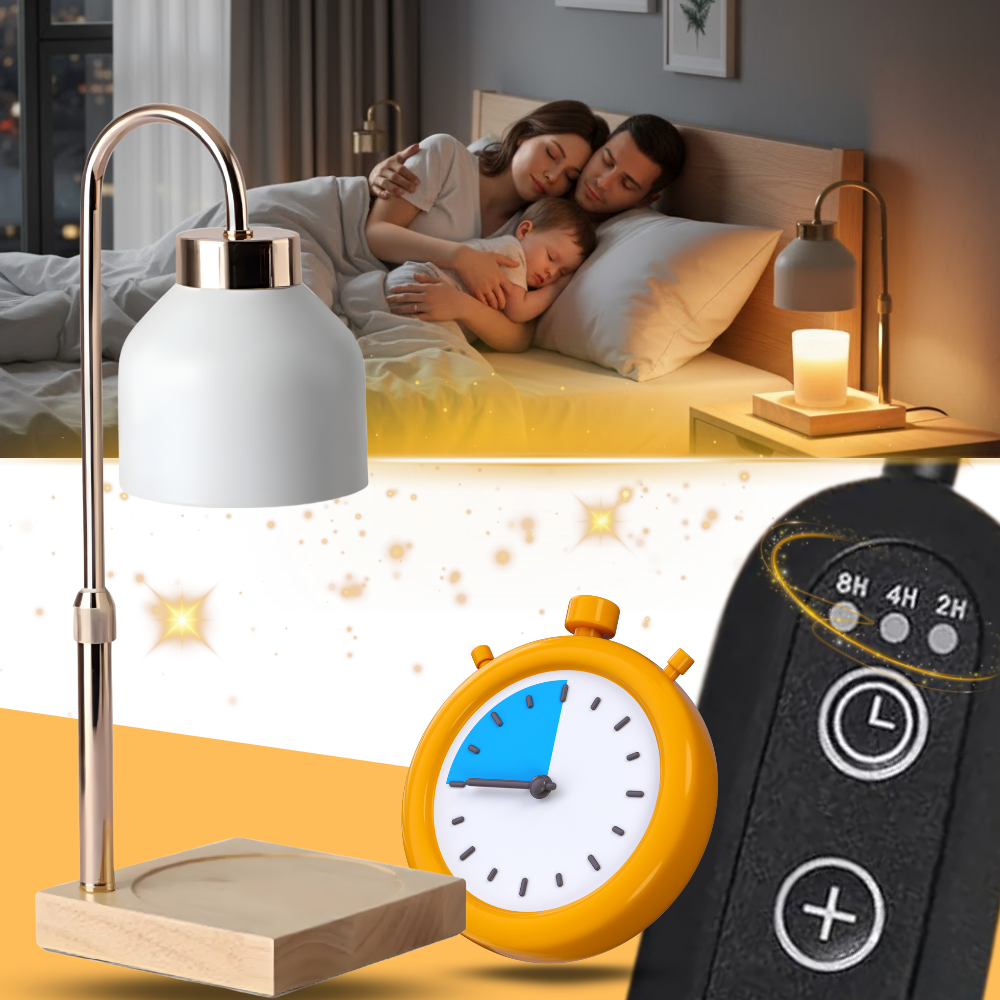 Lampe chauffe-bougie design