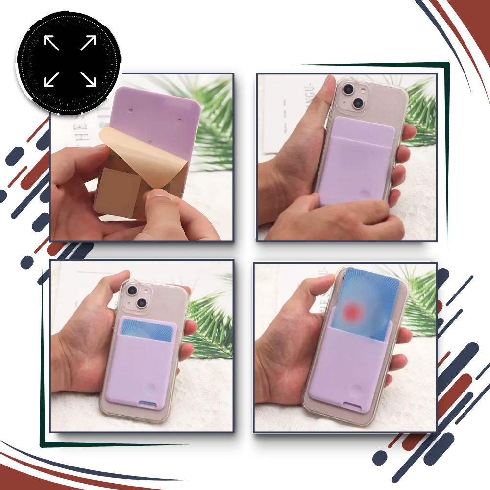 Porte-cartes adhésif pour téléphone