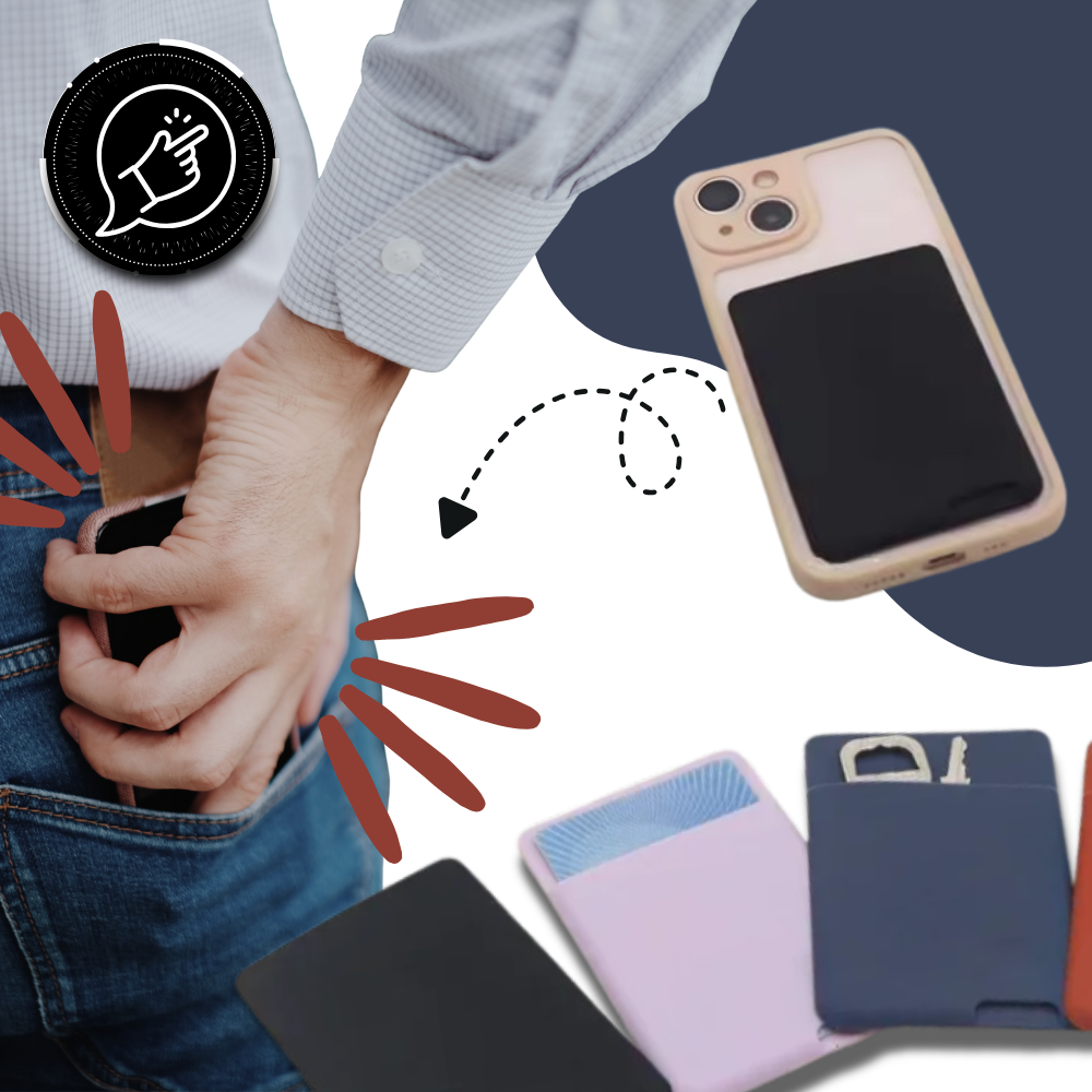 Porte-cartes adhésif pour téléphone