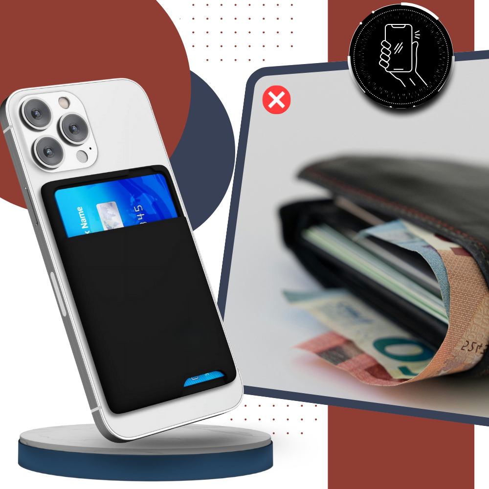 Porte-cartes adhésif pour téléphone