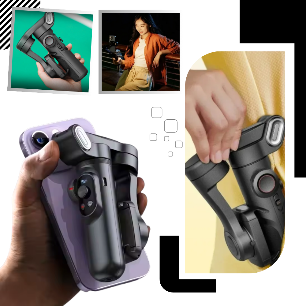 Stabilisateur de téléphone avec suivi par IA