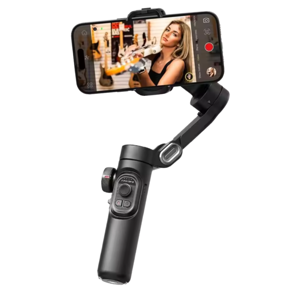 Stabilisateur de téléphone avec suivi par IA