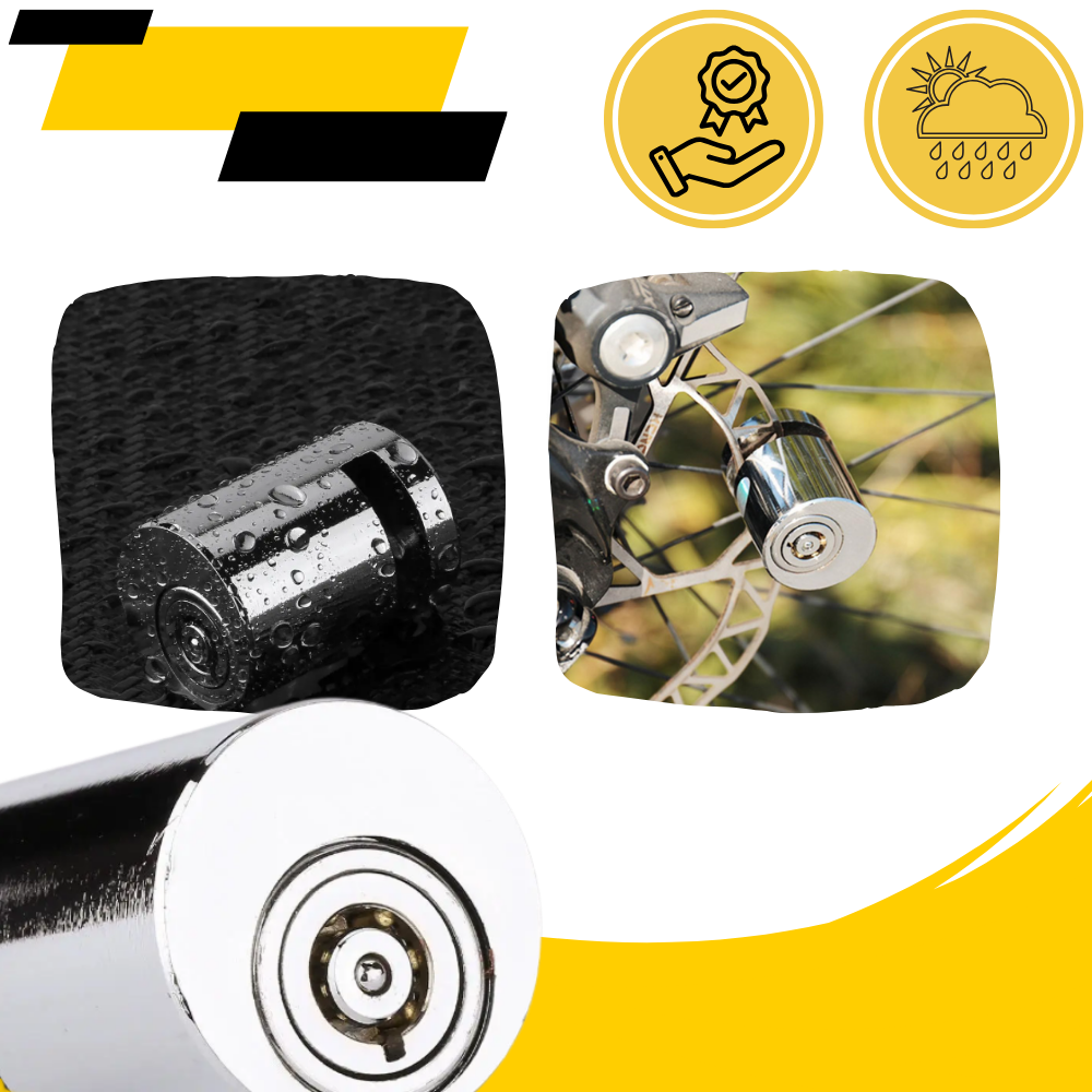 Antivol bloque disque en aluminium pour vélo
