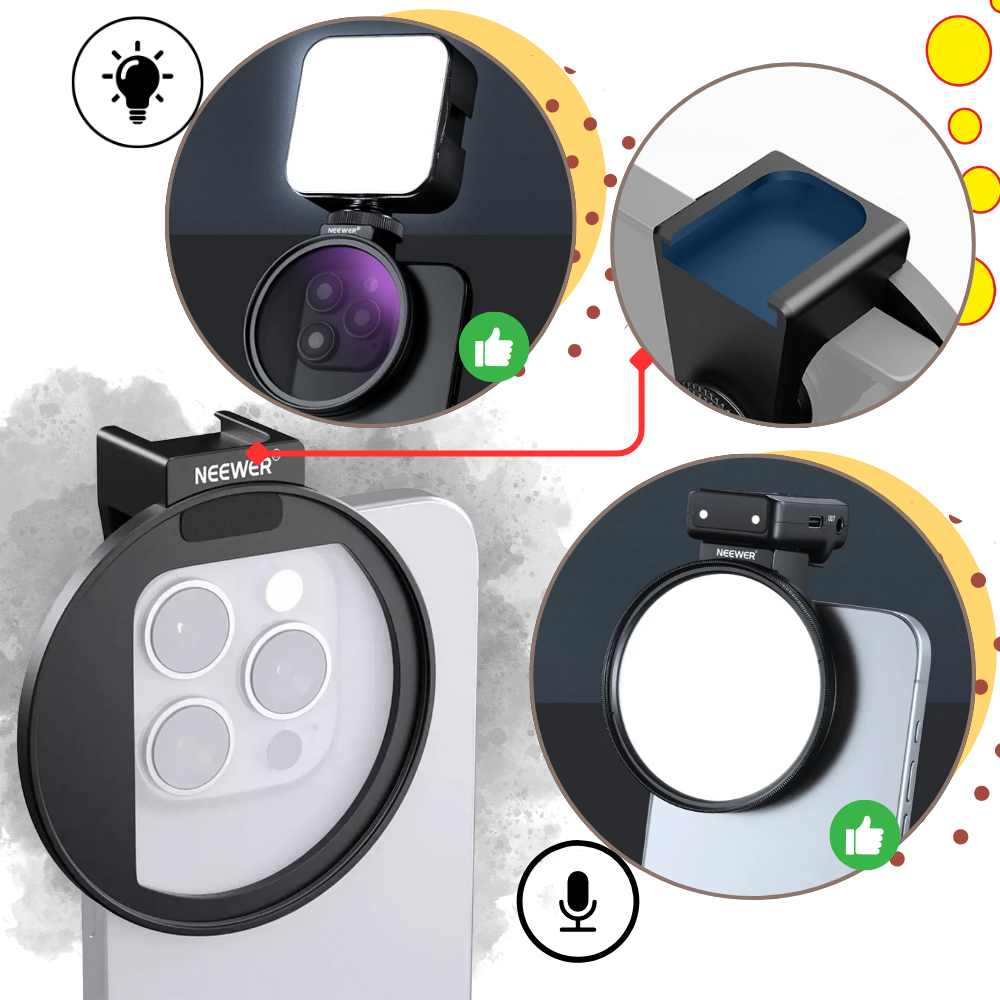 Objectif anti-fuite de lumière pour téléphone