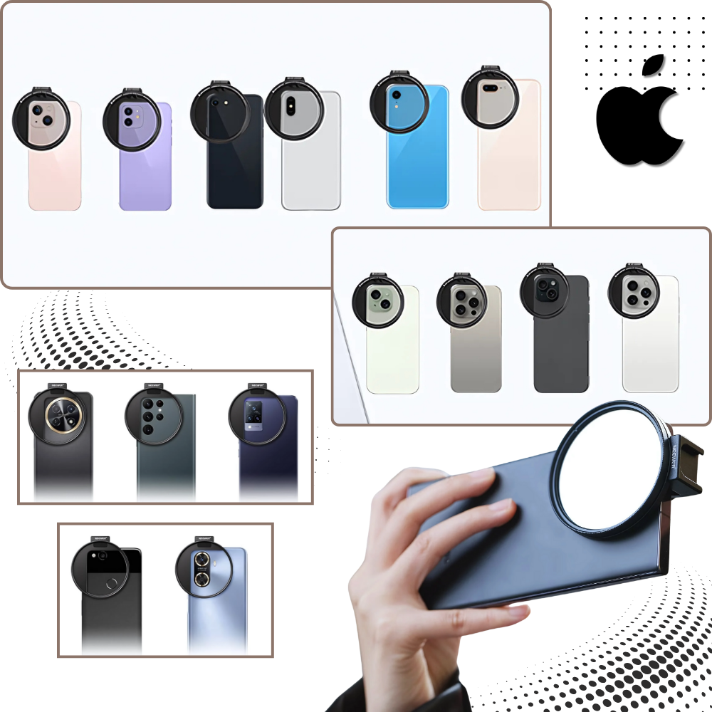 Objectif anti-fuite de lumière pour téléphone