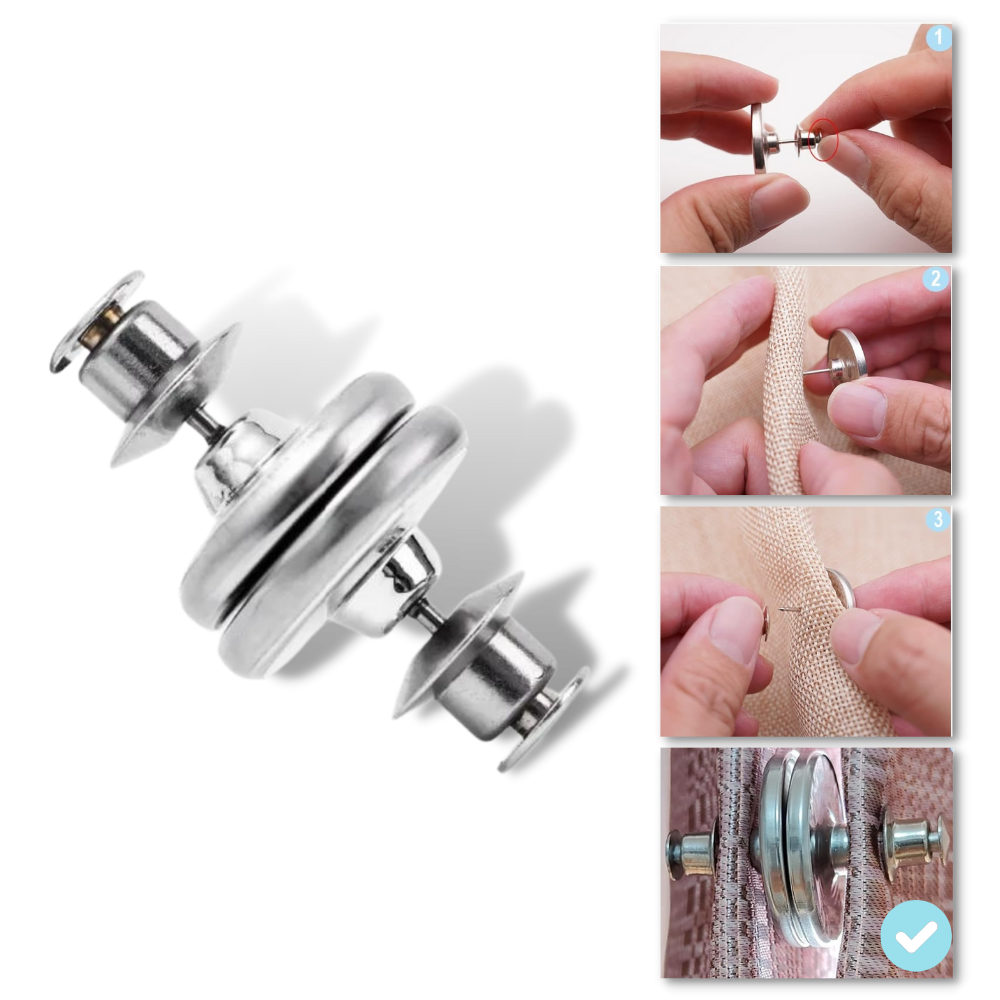 Clips magnétiques anti-fuite de lumière pour rideaux