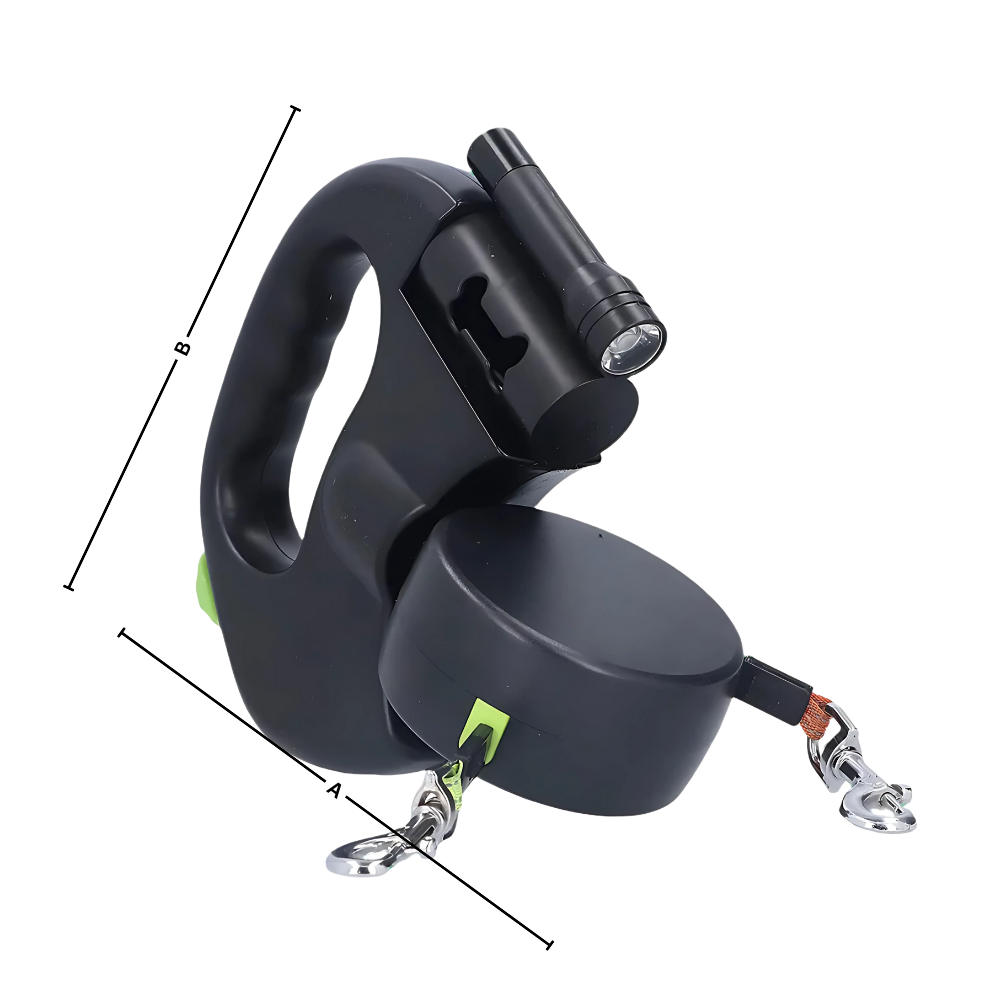 Laisse rétractable anti-enroulement pour chien