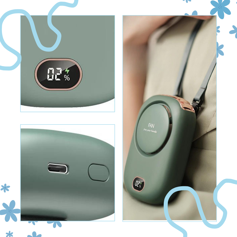 Ventilateur de cou portable sans pales