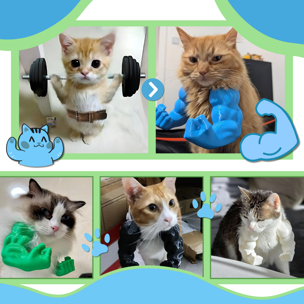 Costume pour chat bras de bodybuilder