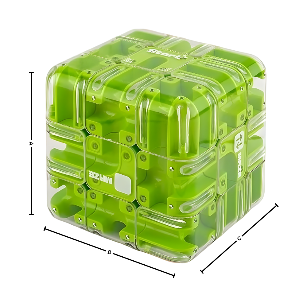 Cube labyrinthe Brain Builder puzzle 3D à bille