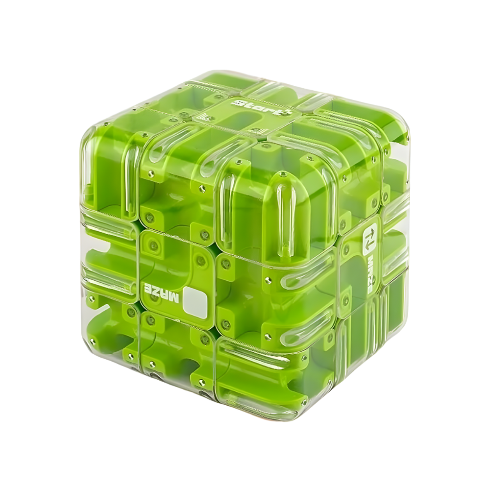 Cube labyrinthe Brain Builder puzzle 3D à bille