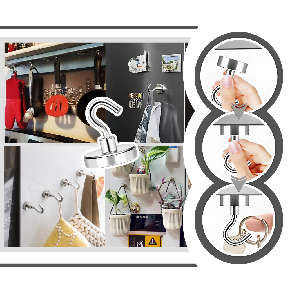 Crochets magnétiques pour cabine de croisière