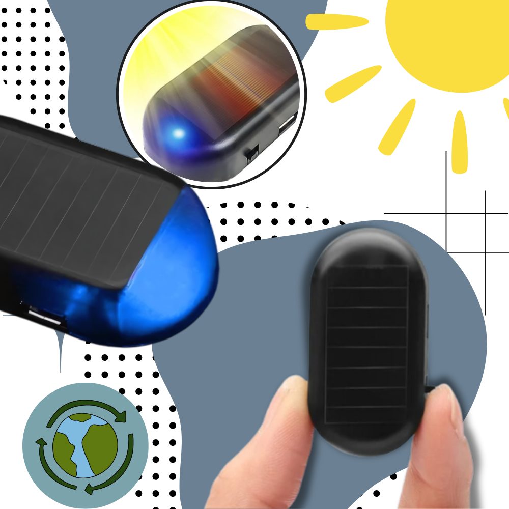 Lampe d'alarme solaire pour voiture