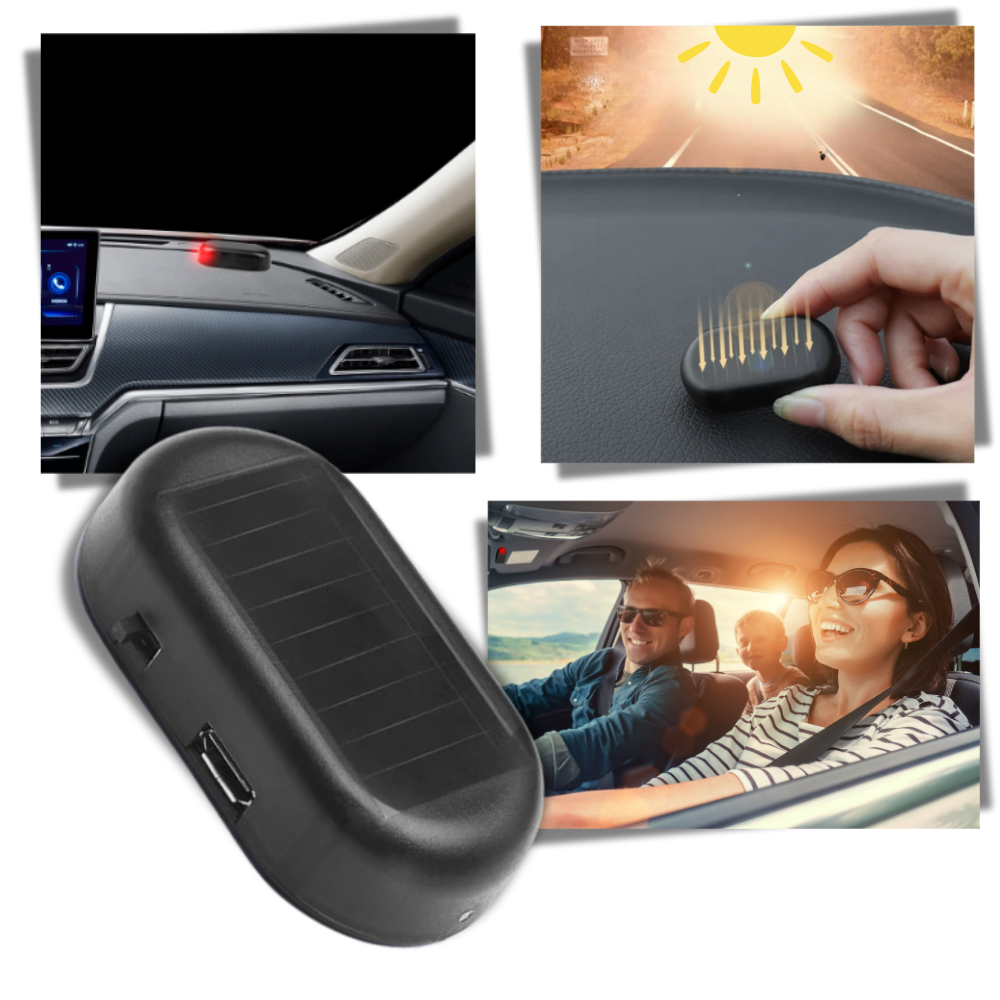 Lampe d'alarme solaire pour voiture