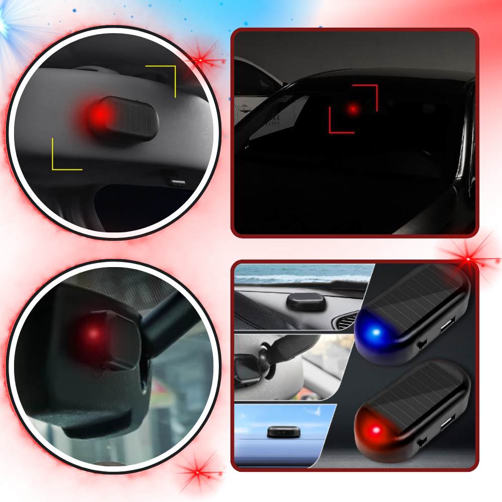 Lampe d'alarme solaire pour voiture