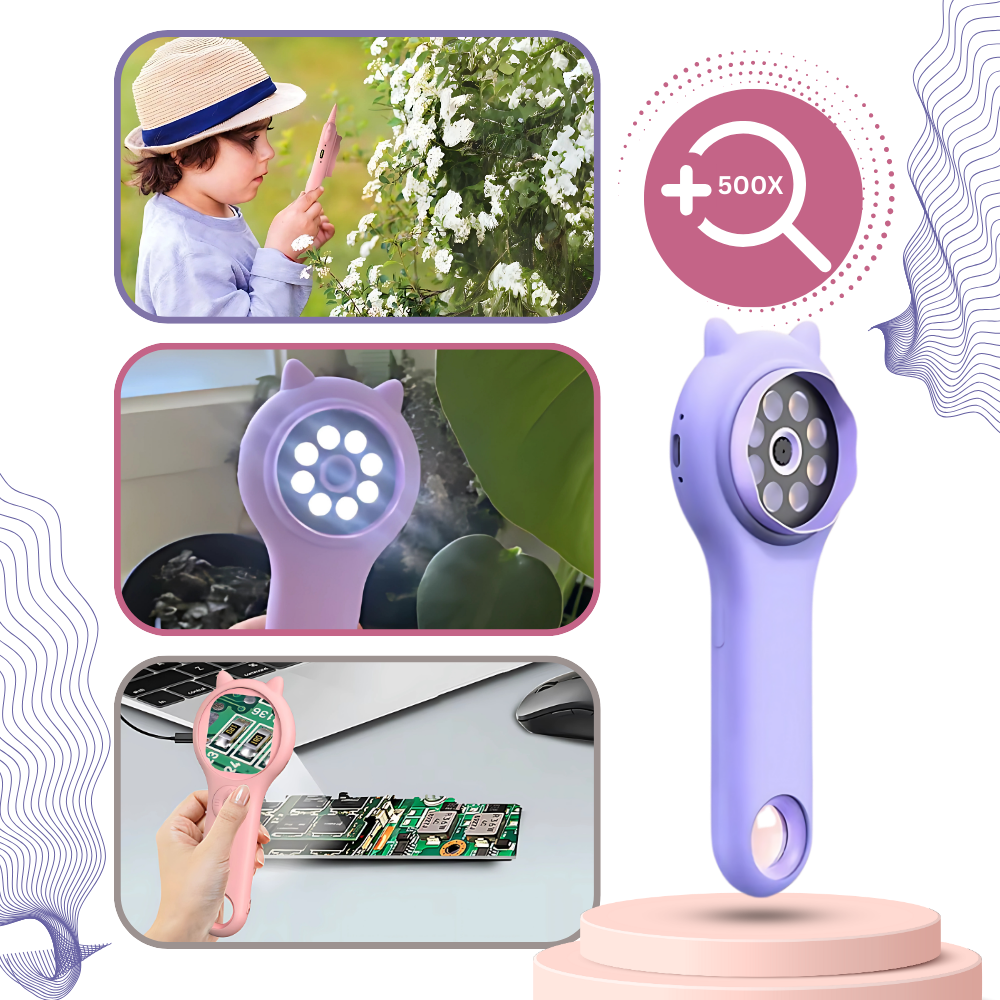 Microscope portable à visibilité optimale