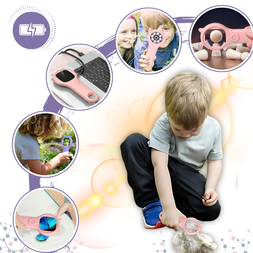 Microscope portable à visibilité optimale