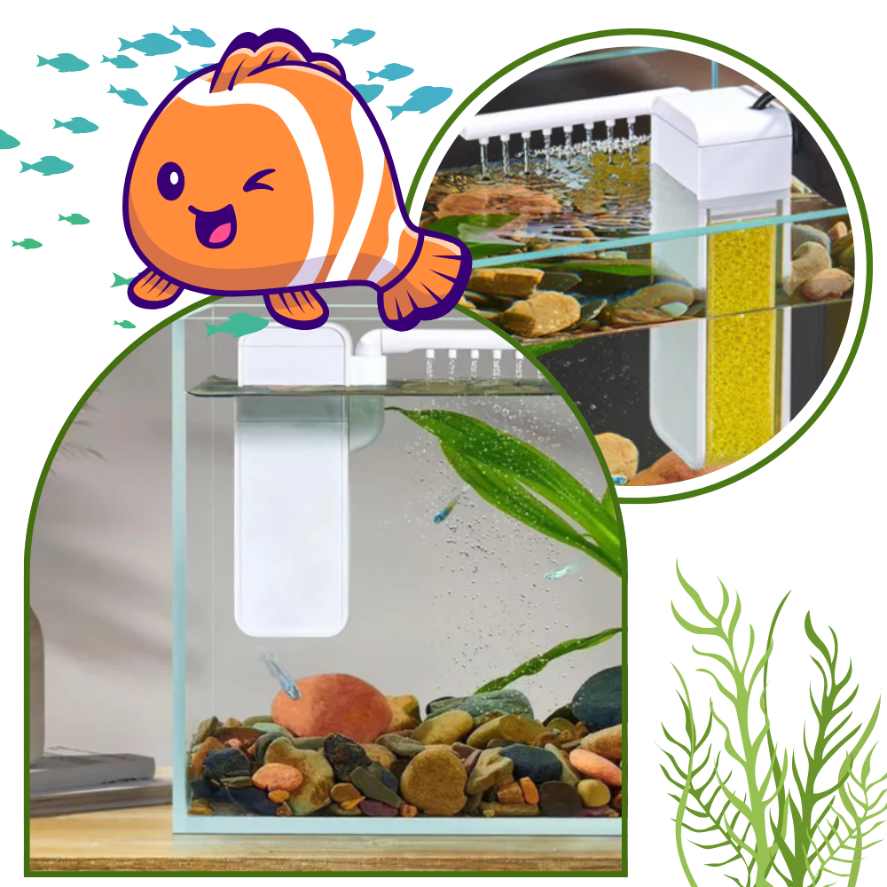 Pompe à filtre pour aquarium anti-colmatage