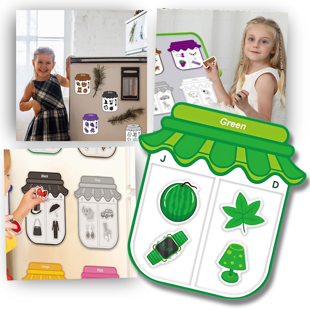 Magnets éducatifs colorés