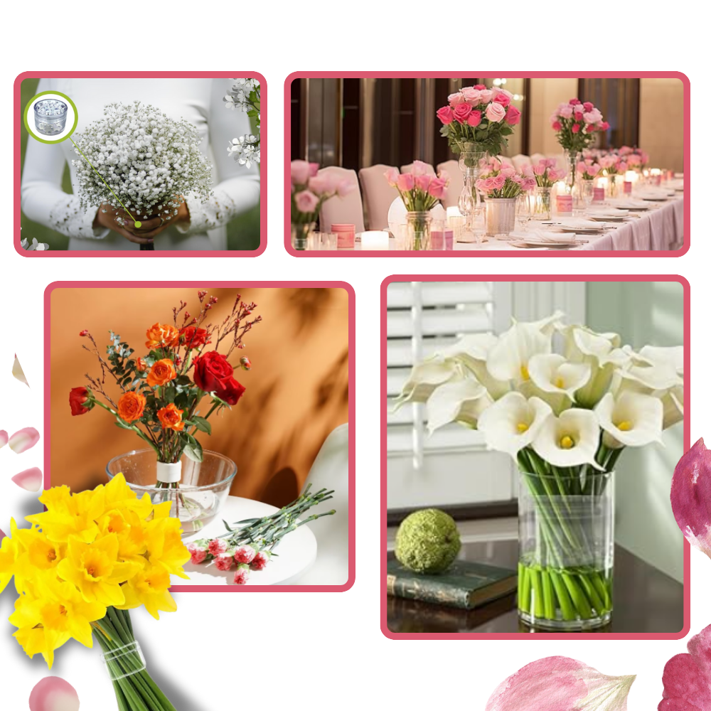 Support créatif pour compositions florales