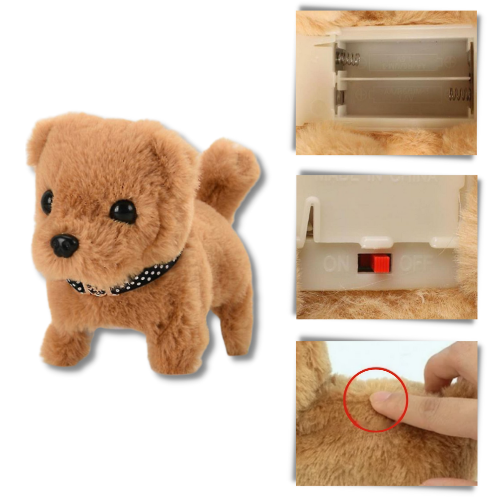 Jouet interactif chiot câlin