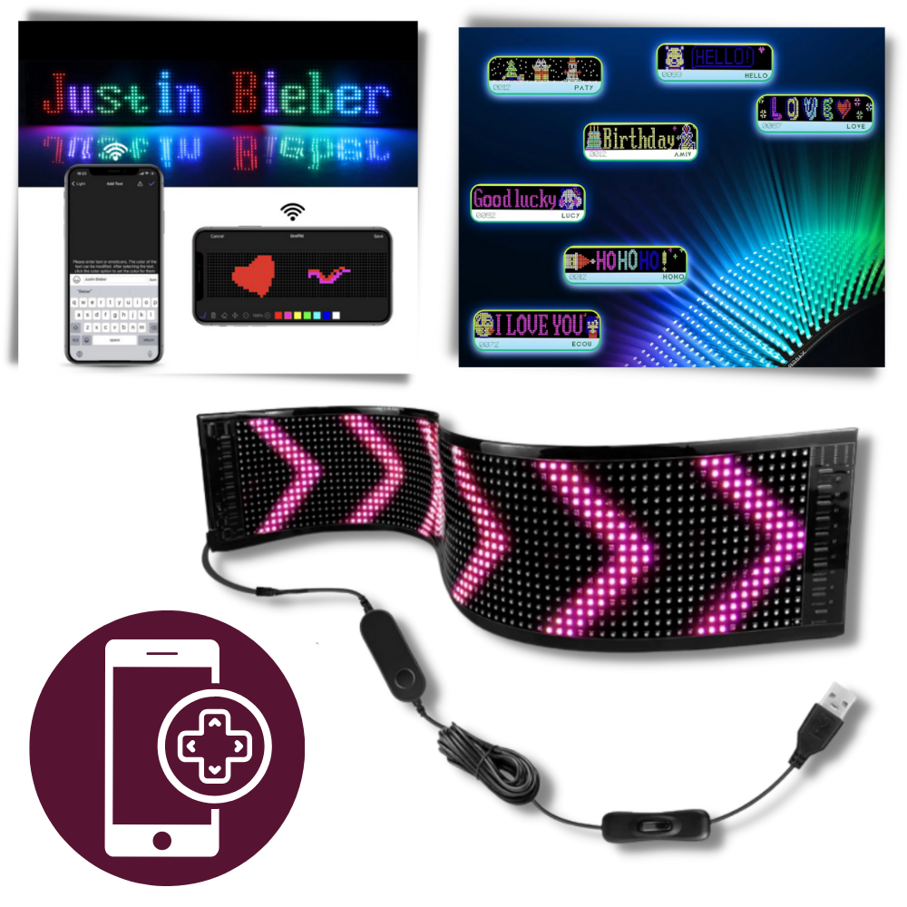 Panneau LED personnalisable et flexible
