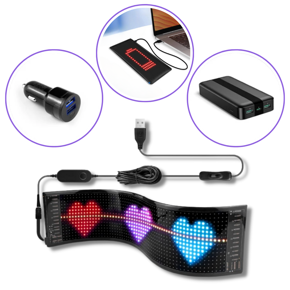 Panneau LED personnalisable et flexible