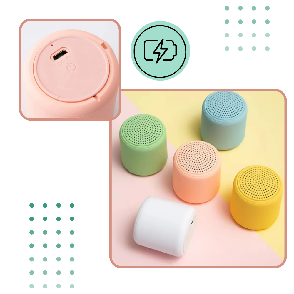 Mini enceinte bluetooth à basses profondes