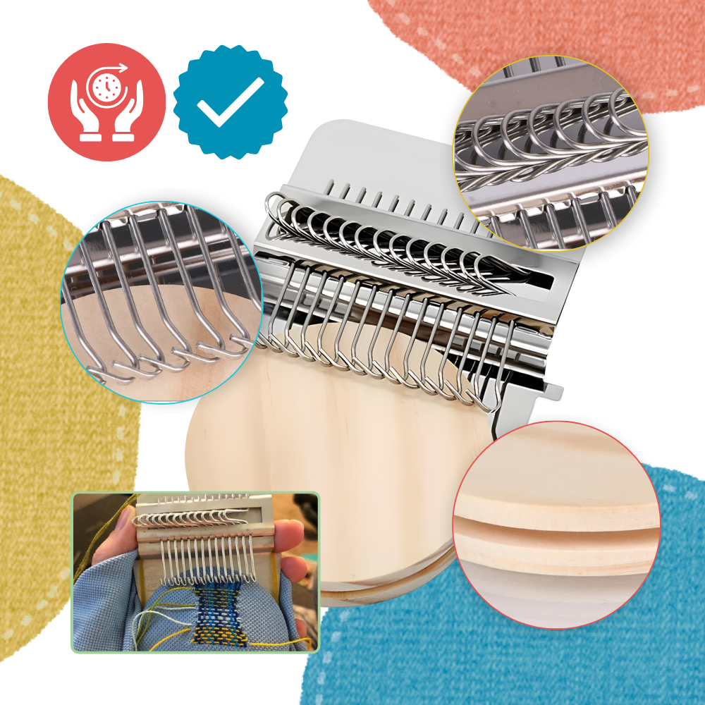 Mini métier à raccommoder tissu DIY