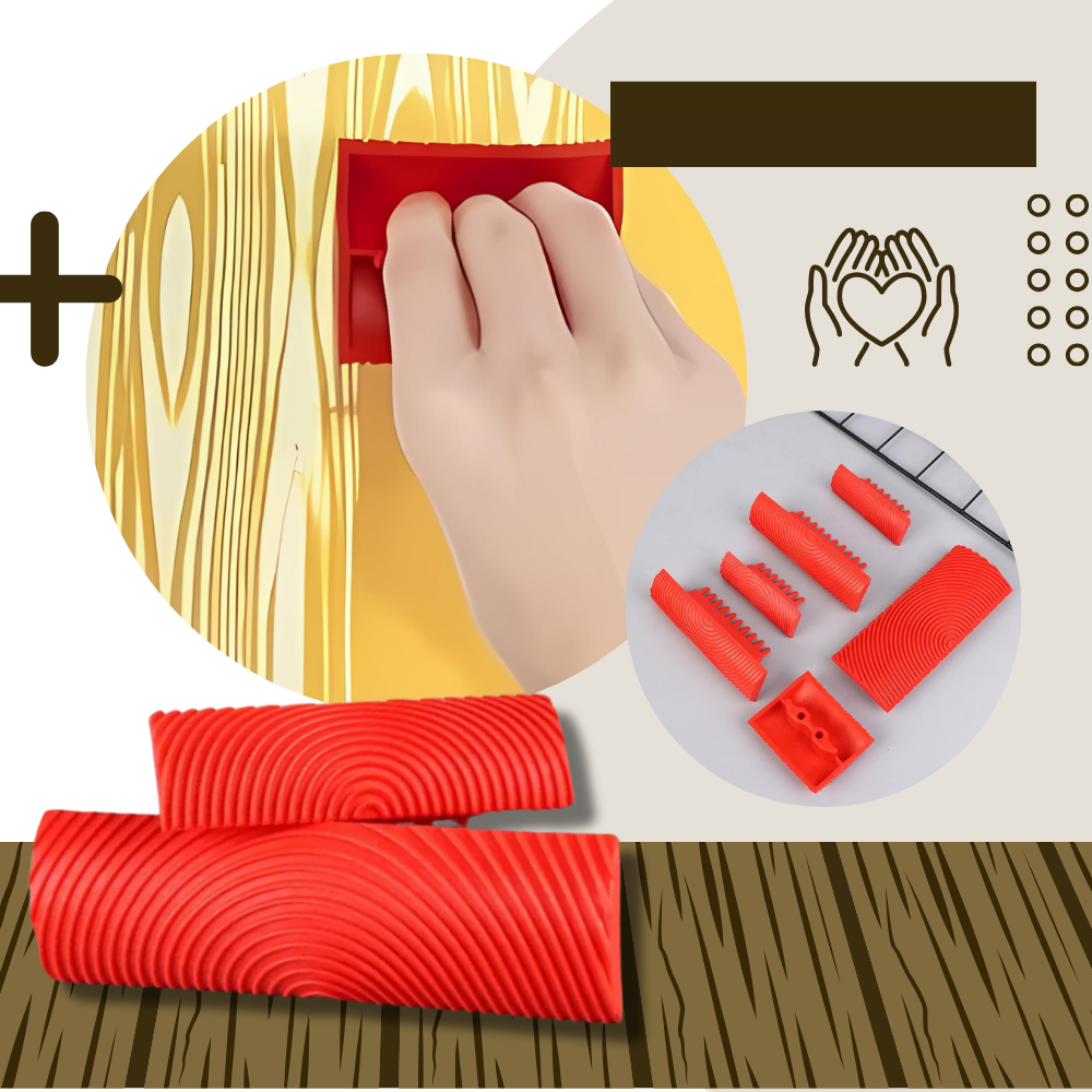 Outil de peinture imitation grain de bois