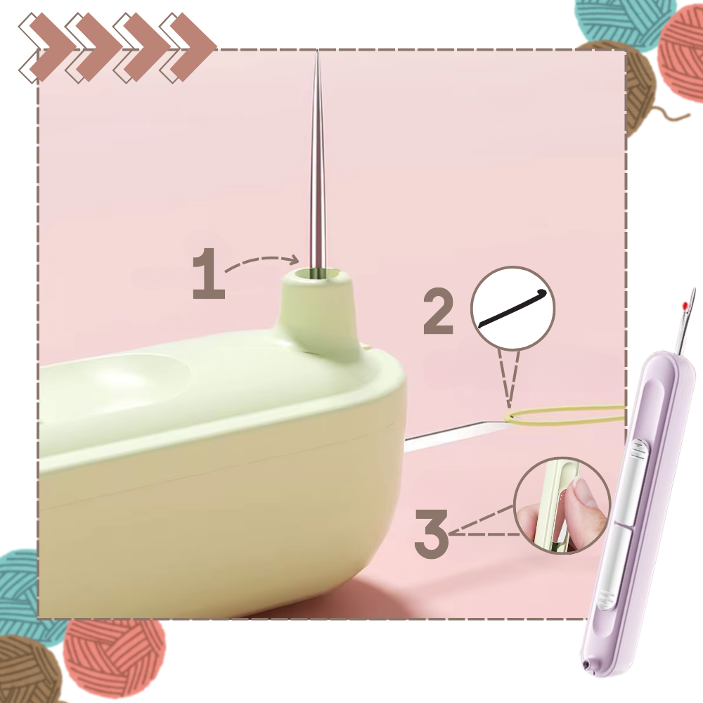 Enfile-aiguille 2-en-1