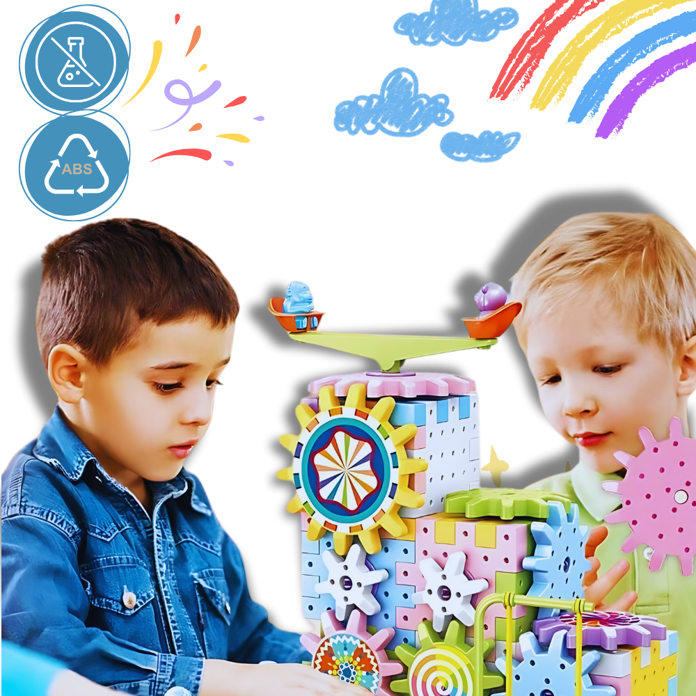 Jouet éducatif à engrenages électriques