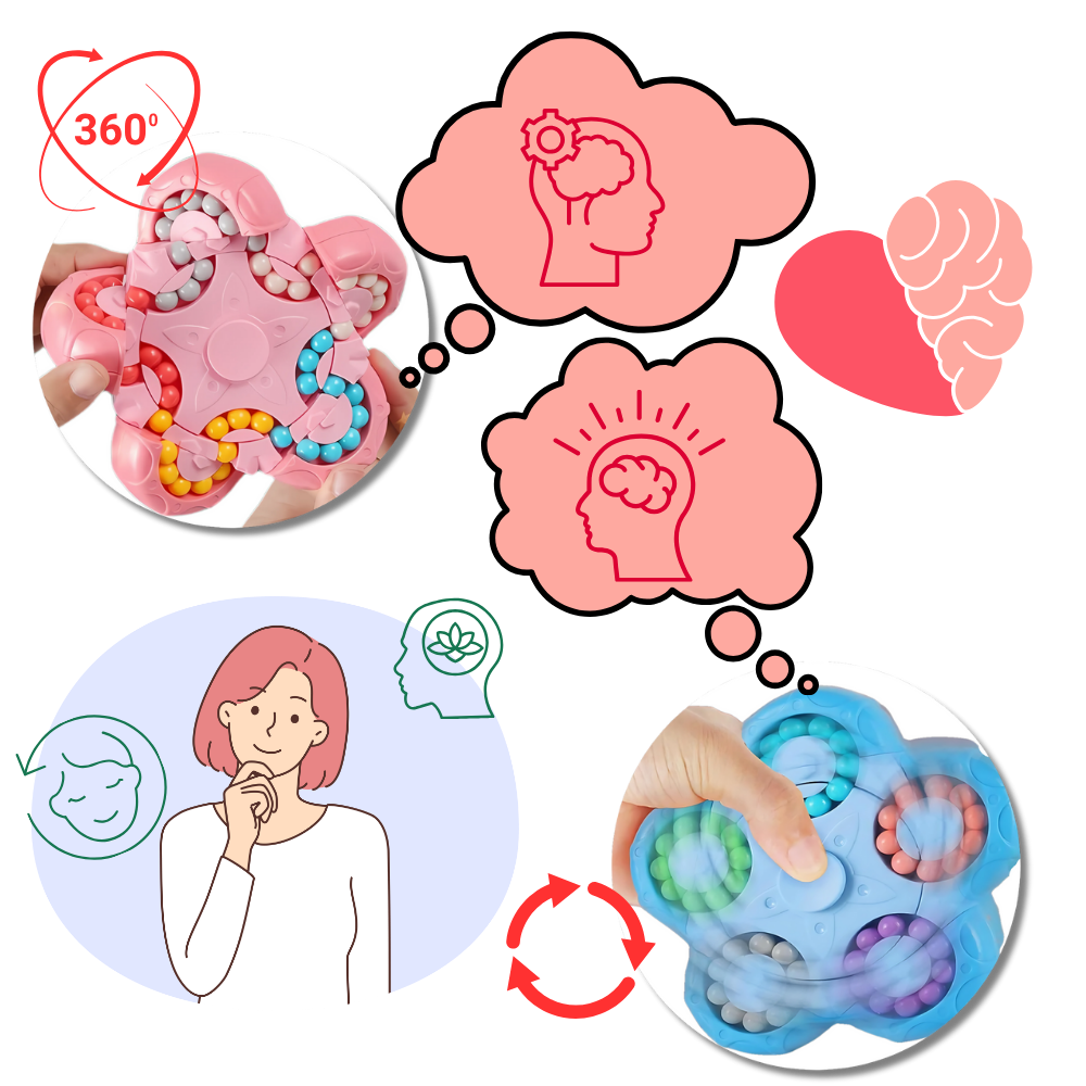 Jouet puzzle haricot magique à double usage