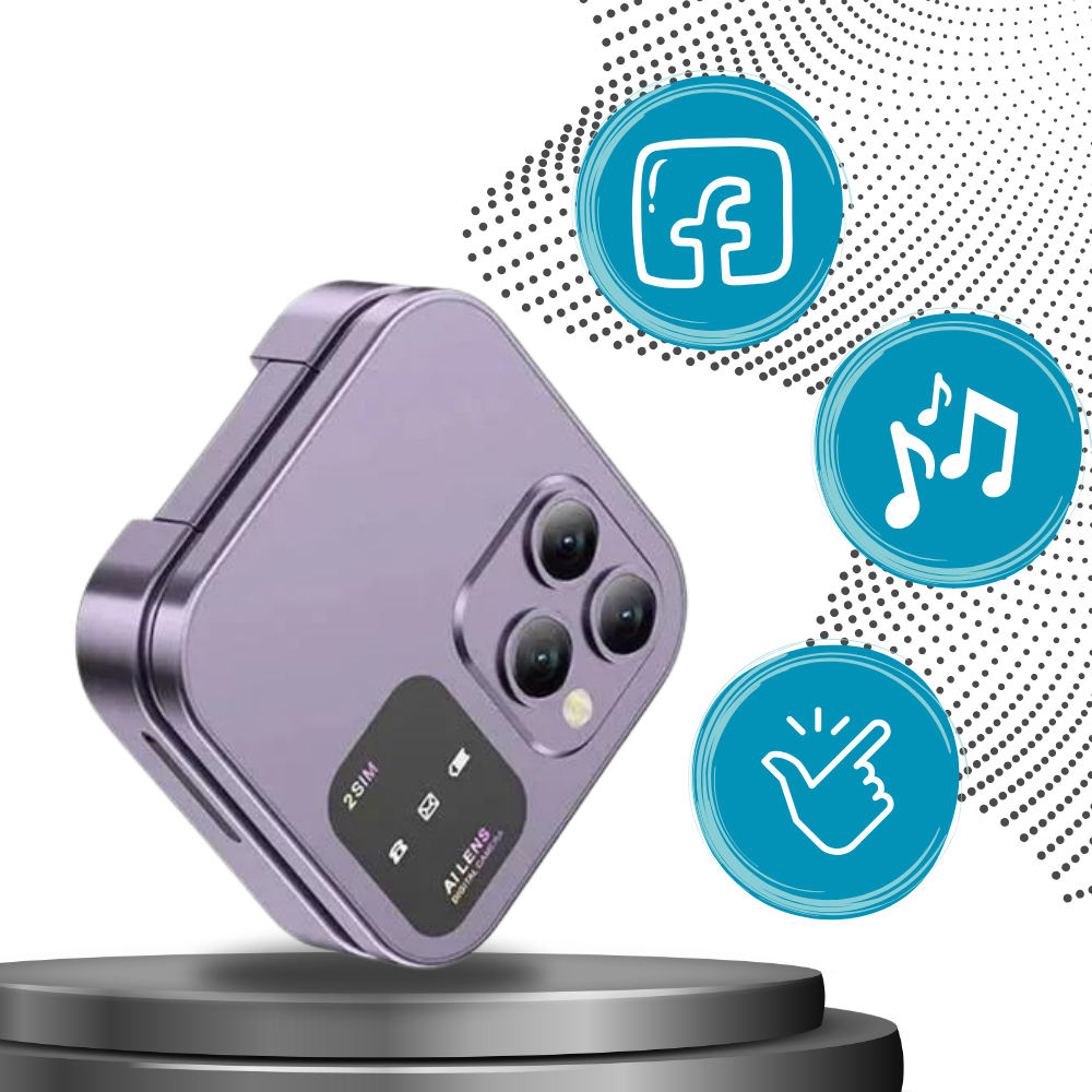 Téléphone portable pliable Dual Sim