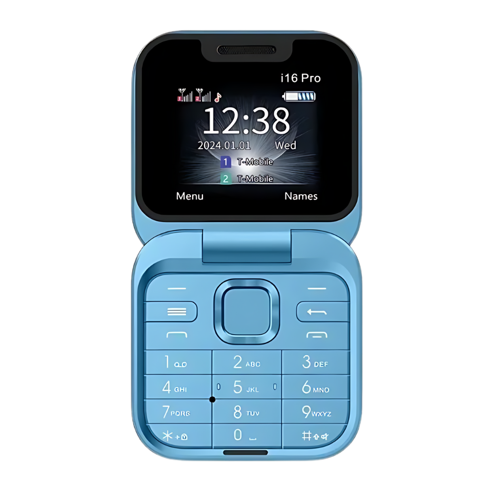 Téléphone portable pliable Dual Sim